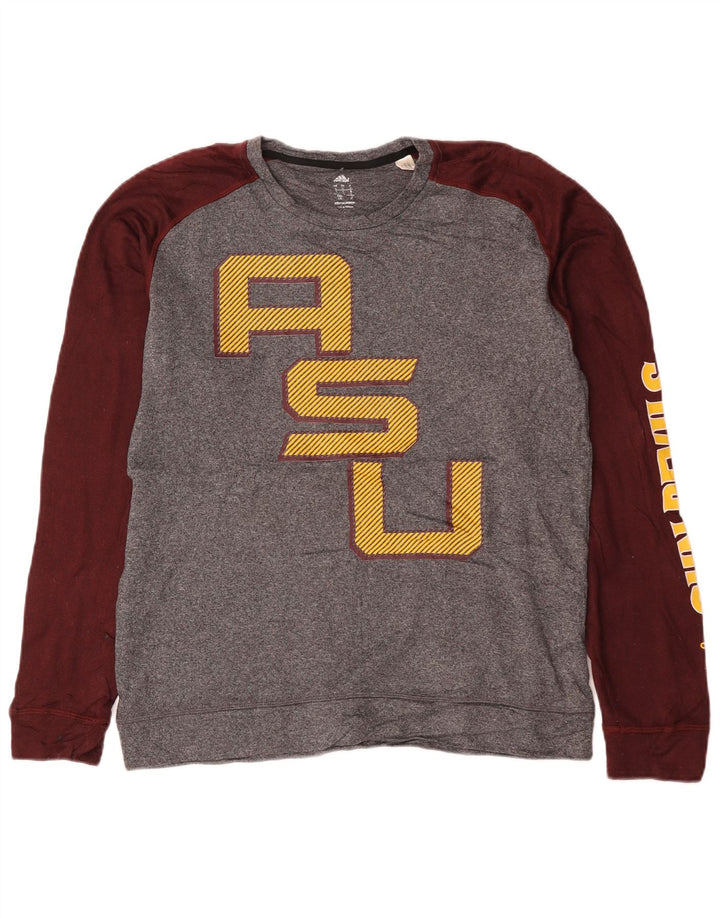 Adidas Herre Arizona State Sun Devils Sweatshirt Jumper Large Grå