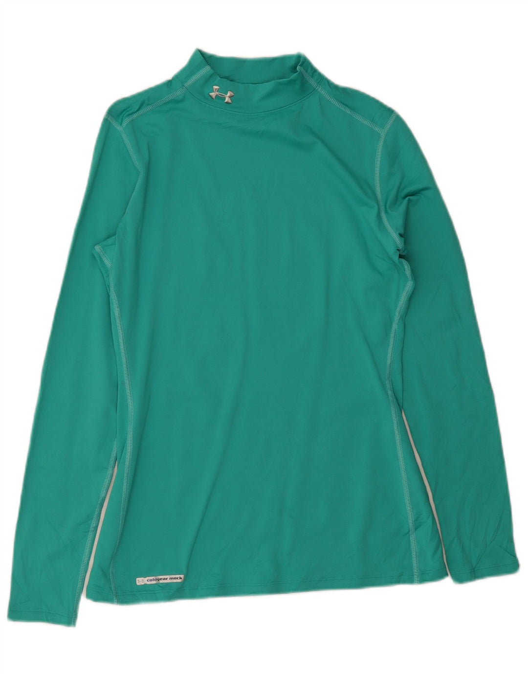 Under Armour Herre Heat Gear Top Langærmet Stor Grøn Polyester
