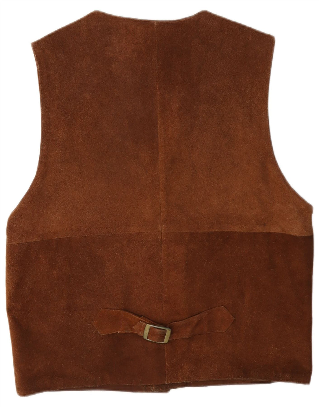 Vintage herre ruskindsvest UK 40 medium brunt læder
