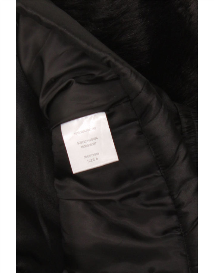 JANE NORMAN Womens Padded Jacket UK 8 Small Black Nylon