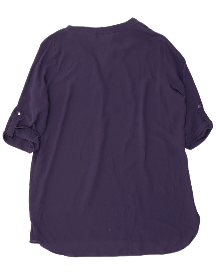 M&Co Dame 3/4 ærmer oversized teltkjole UK 16 Large Navy Blue Polyester