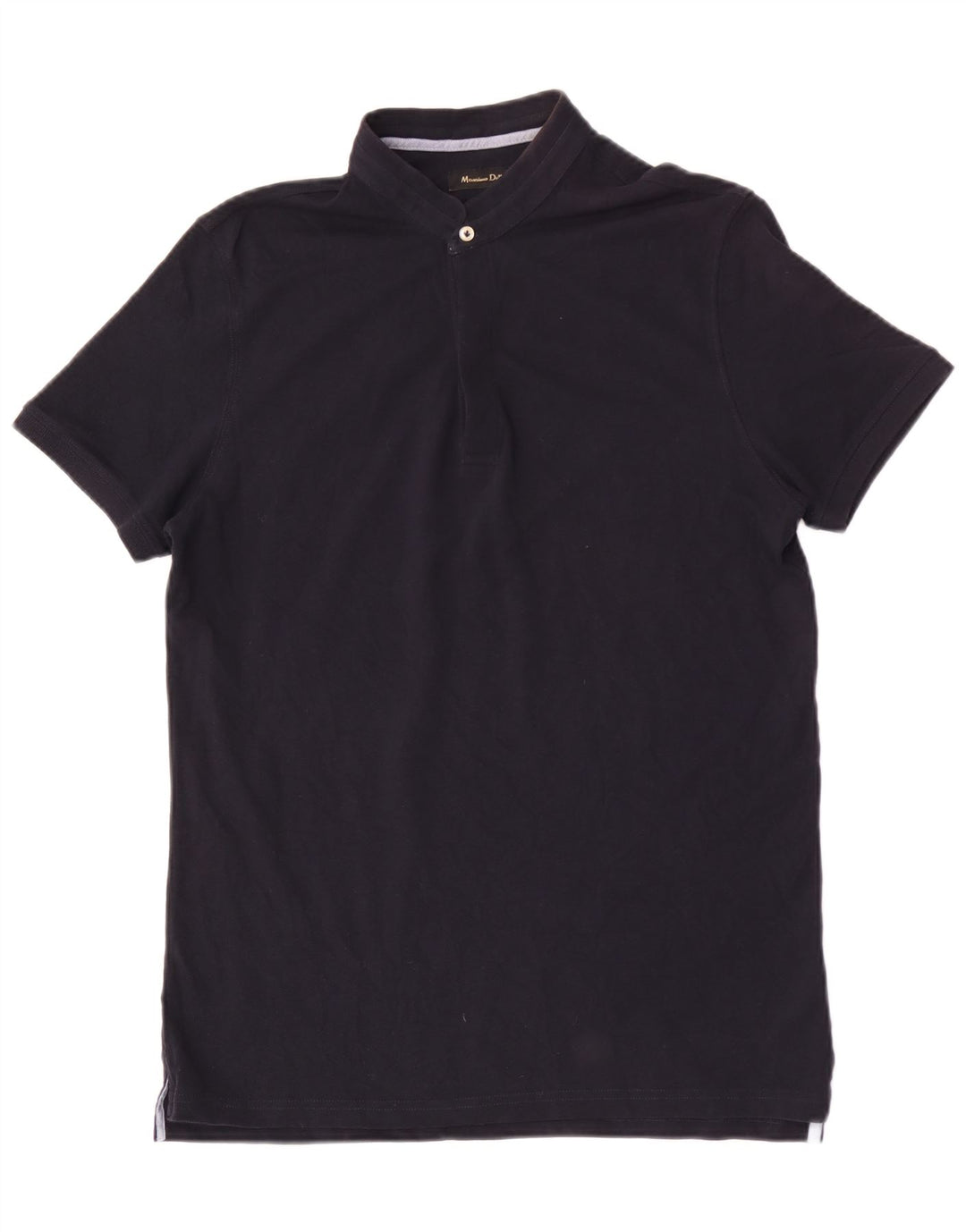 MASSIMO DUTTI Poloskjorte til mænd Medium Navyblå Bomuld
