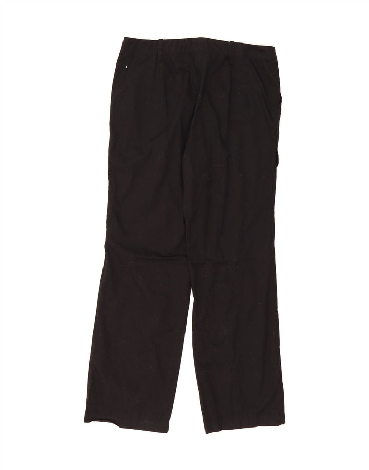 CHAPS Womens Straight Cargo Trousers US 12 Large W34 L32 Black Cotton Vintage Chaps and Second-Hand Chaps from Messina Hembry 