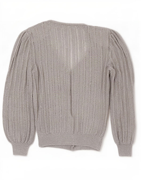 Vintage dame cardigan sweater UK 16 Large Grå