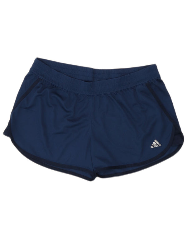 Adidas Womens Climalite Sportshorts UK 12/14 Medium Navy Blue