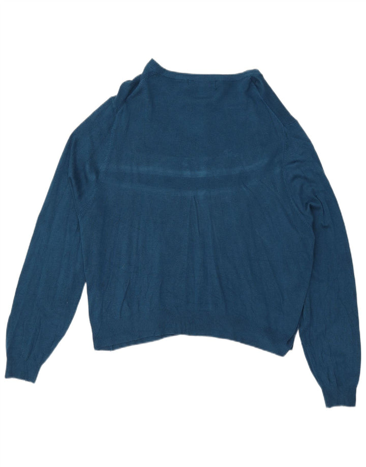 Marks & Spencer Dame Cardigan Sweater UK 18 XL Blå
