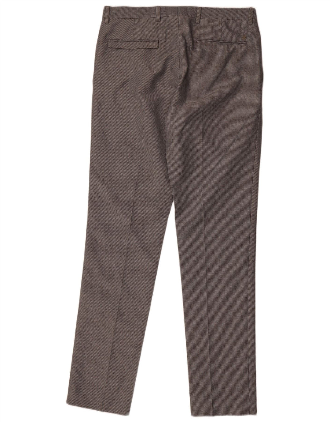 Zara Herre Slim Suit Bukser EU 40 Medium W31 L33 Grå Polyester