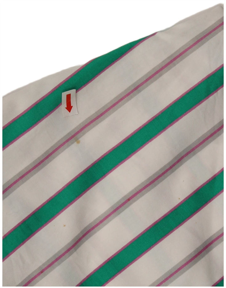 Benetton Dameskjorte UK 18 XL Hvidstribet