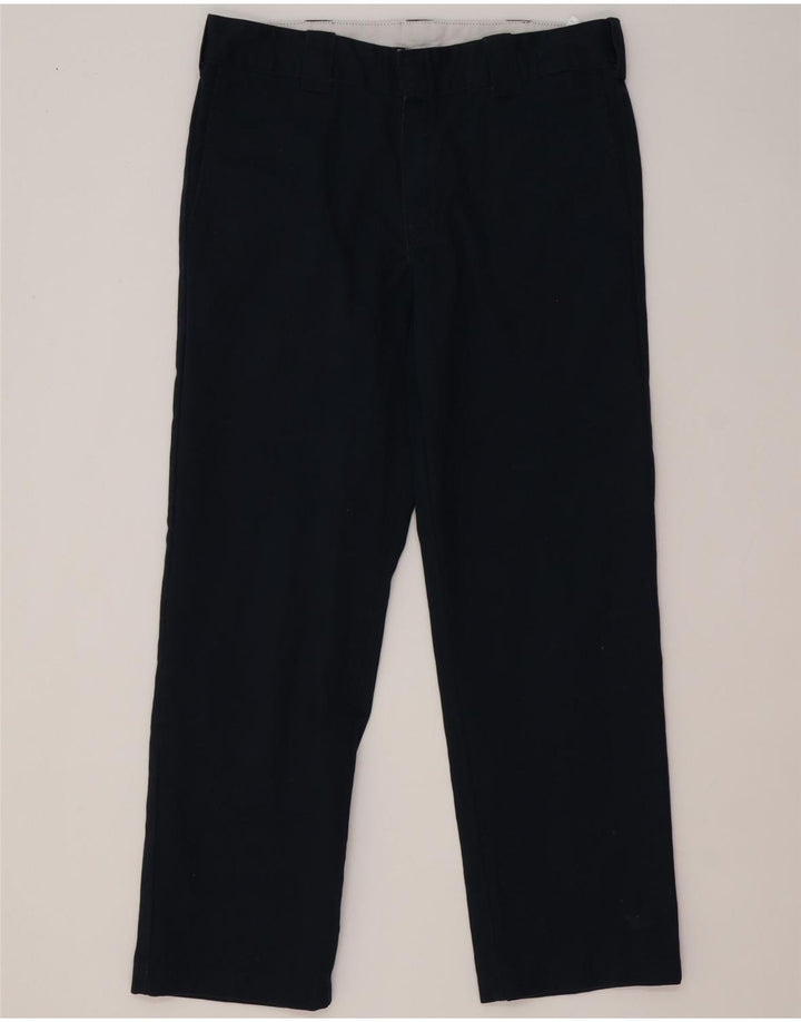 Dickies Dame Slim Straight Casual Bukser W34 L32 Marineblå Polyester