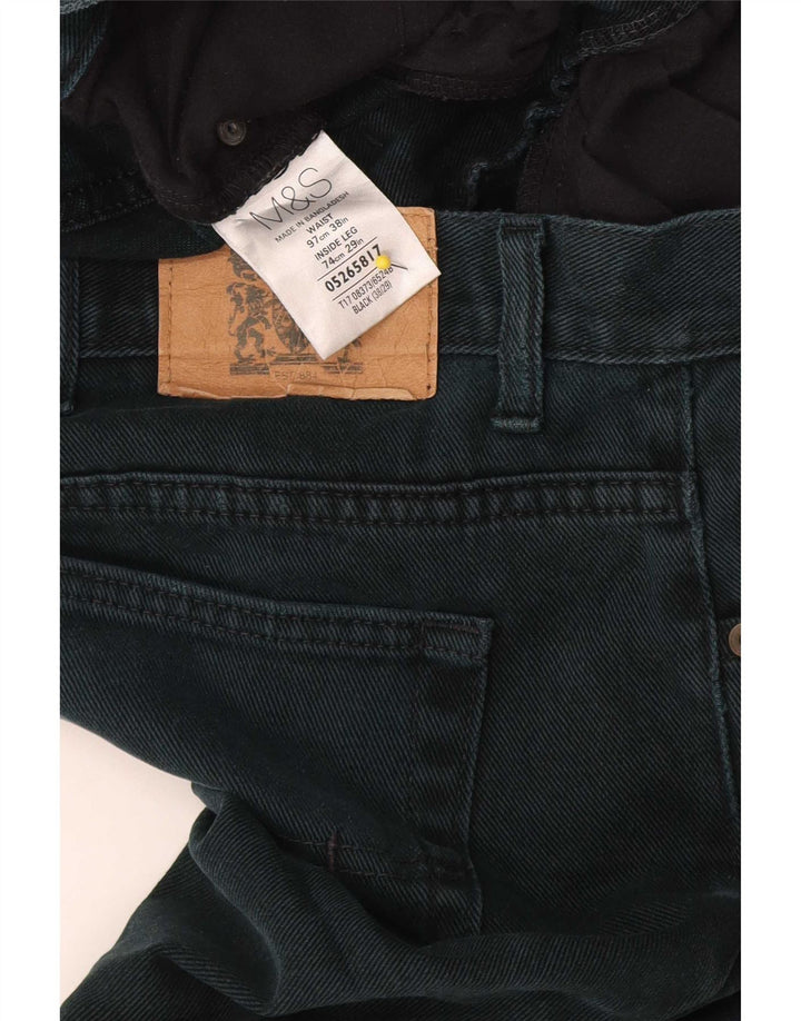 Marks & Spencer Straight Jeans til mænd W38 L29 sort bomuld