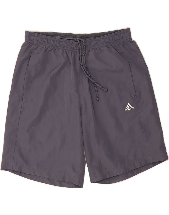 ADIDAS Mens Climalite Sport Shorts Medium  Grey Polyester Vintage Adidas and Second-Hand Adidas from Messina Hembry 