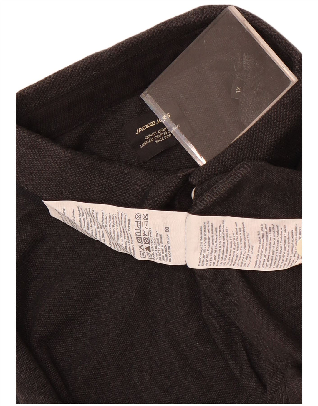 Jack & Jones herre poloshirt XL sort bomuld