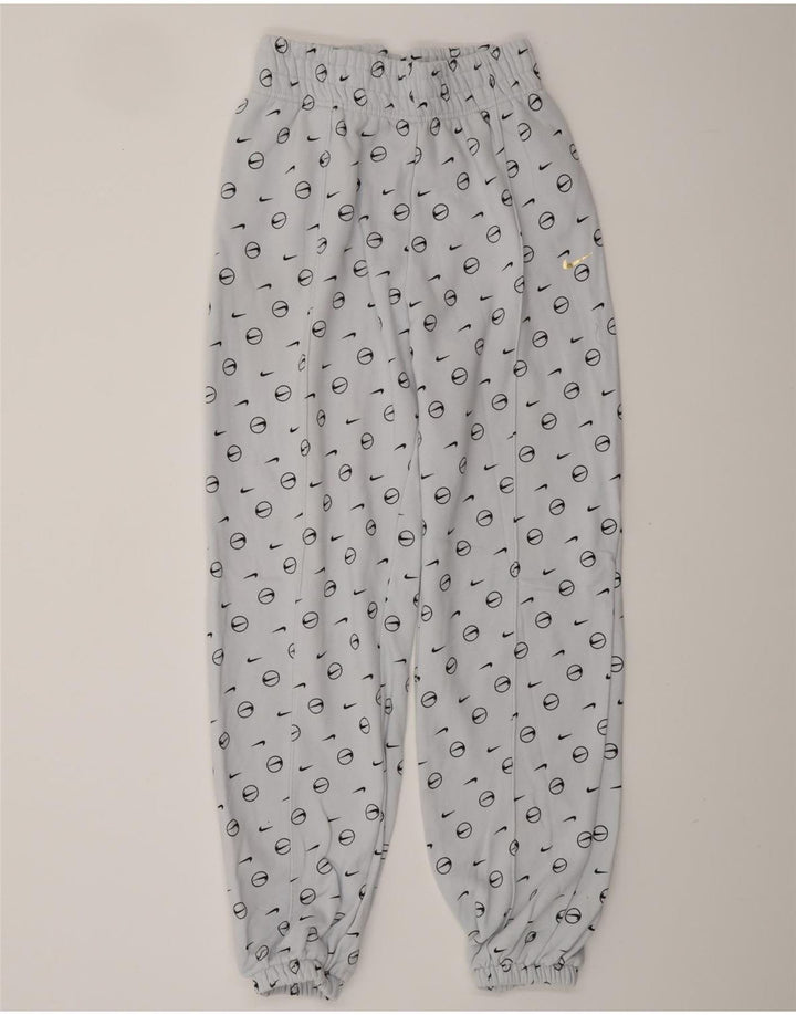 NIKE Herre Loose Fit grafisk træningsdragt Bukser Joggers Små blå bomuld