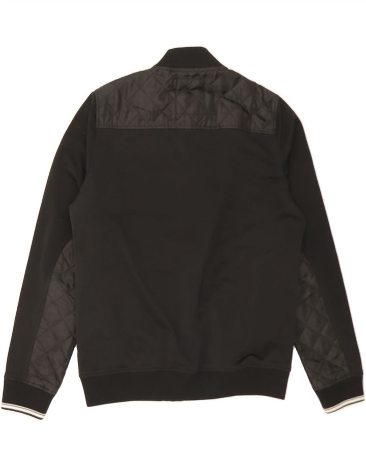 JACK & JONES Mens Tracksuit Top Jacket Small Black Polyester Vintage Jack & Jones and Second-Hand Jack & Jones from Messina Hembry 