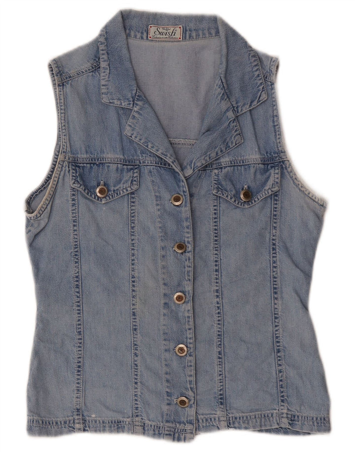 Swish Girls Denim Gilet 11-12 År Blå