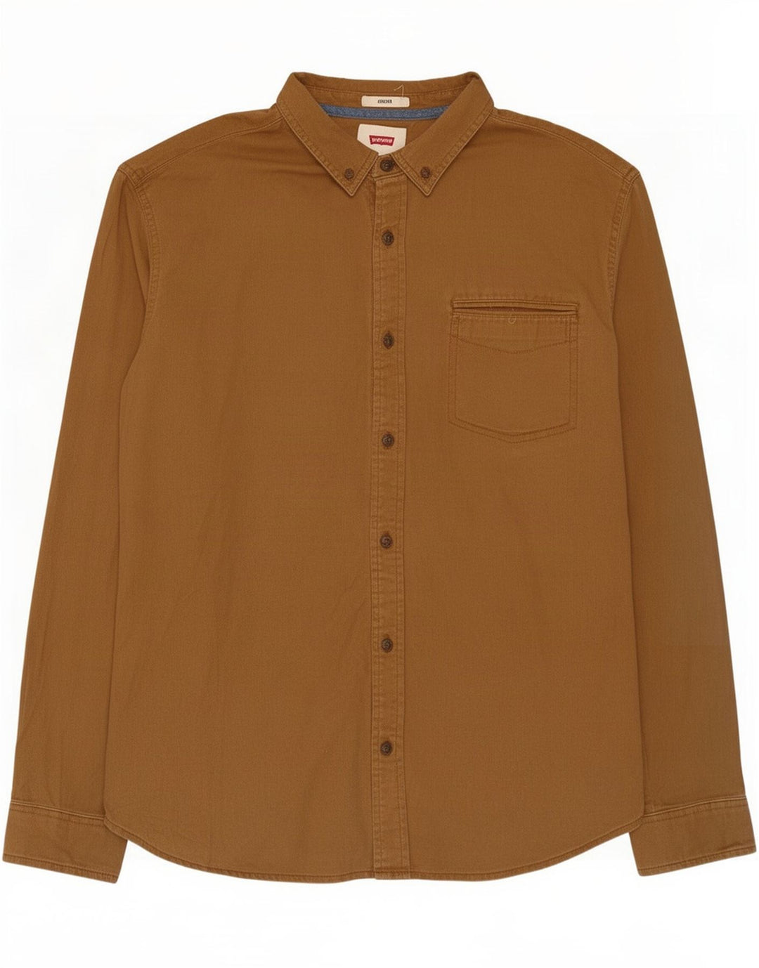 Levi's Stretch-skjorte til mænd, stor beige bomuld