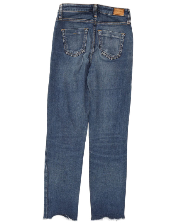 GUESS Slim Jeans til kvinder W25 L27 Blå Bomuld