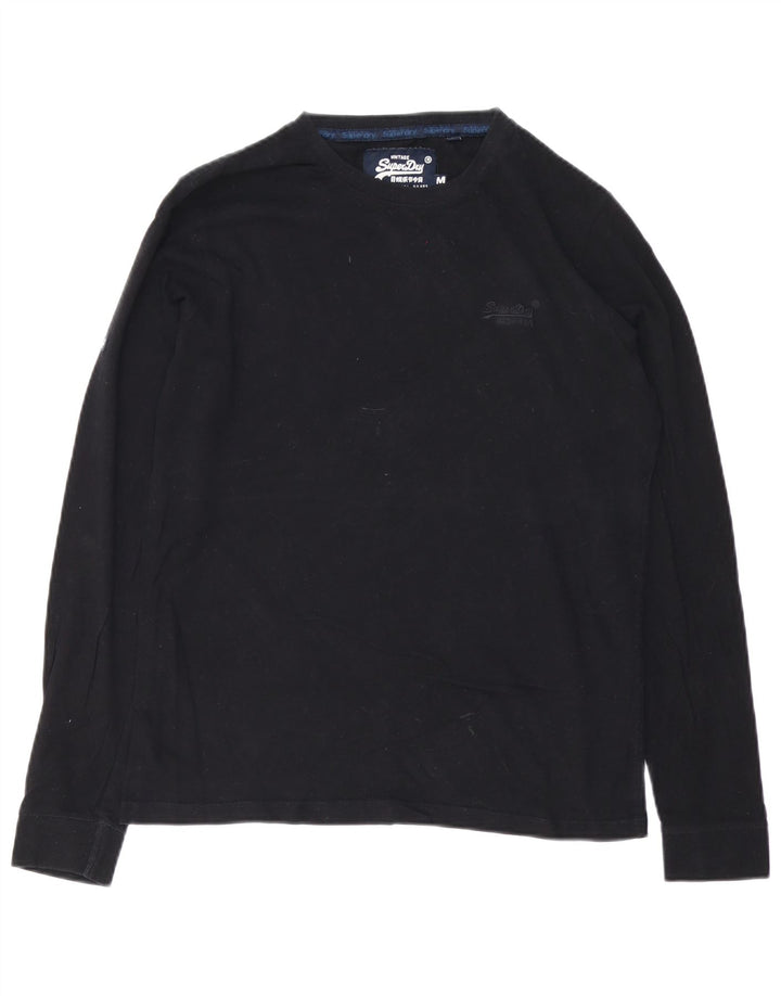 SUPERDRY Herre Top Langærmet Medium Sort Bomuld