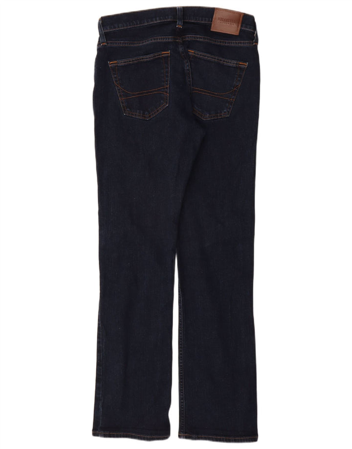 HOLLISTER Dame Bootcut Jeans W30 L32 Marineblå Bomuld