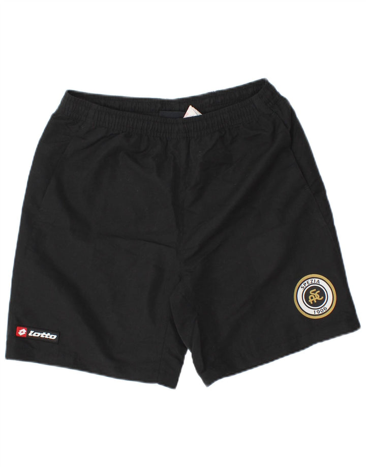 Lotto drenge grafiske sportsshorts 13-14 år store sorte polyester