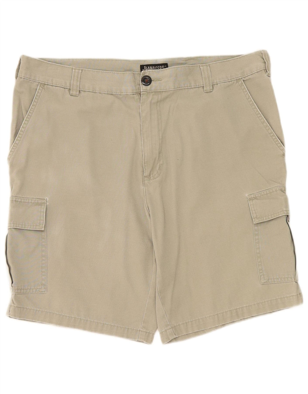Jeanagers Herre Cargo Shorts W38 XL Khaki Bomuld
