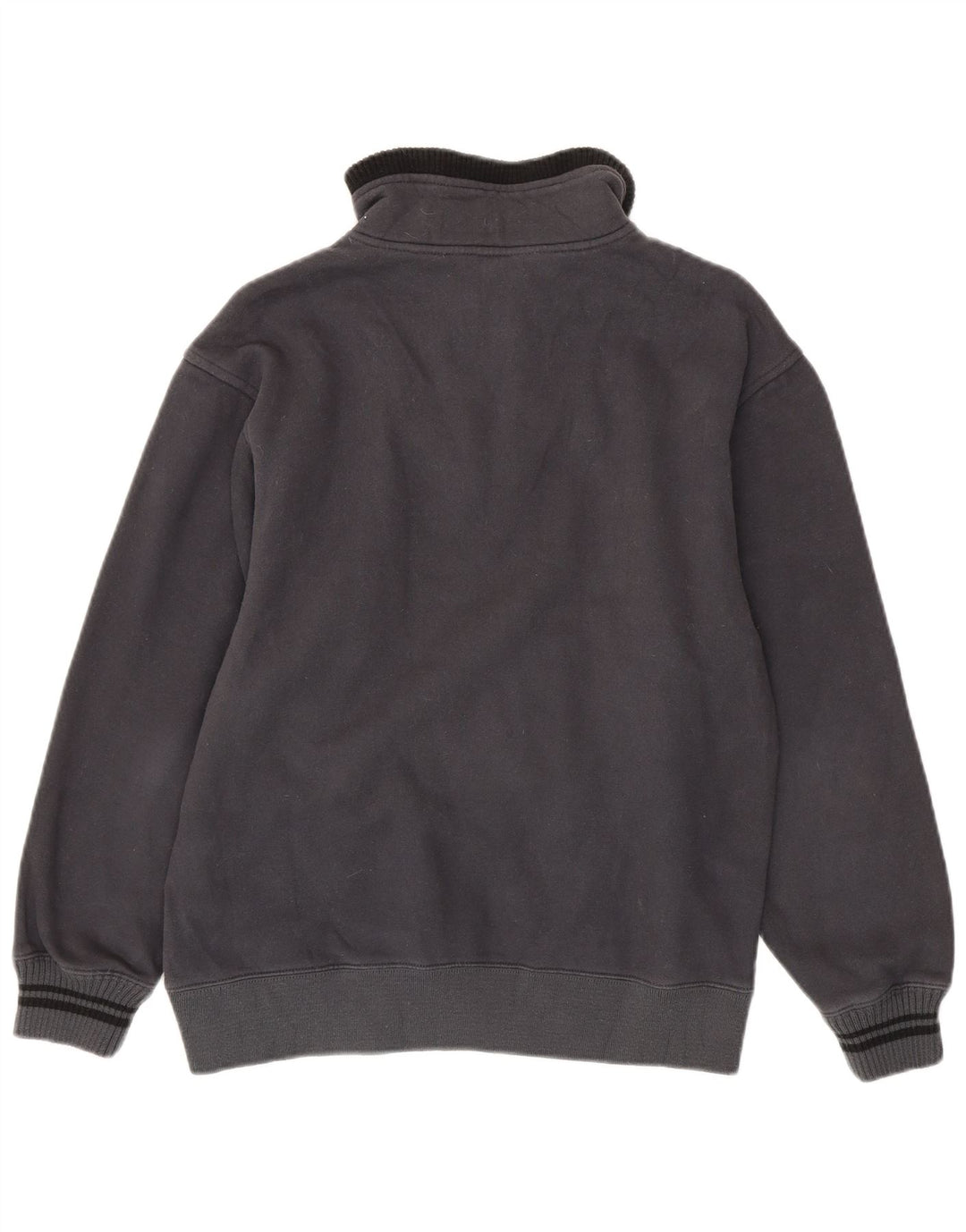 Champion Herre Zip Neck Sweatshirt Jumper lille grå bomuld