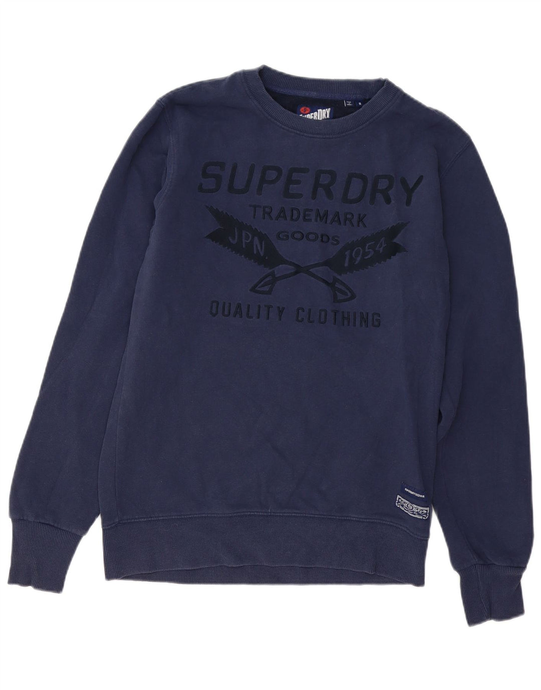 Superdry grafisk sweatshirt til mænd Medium marineblå bomuld