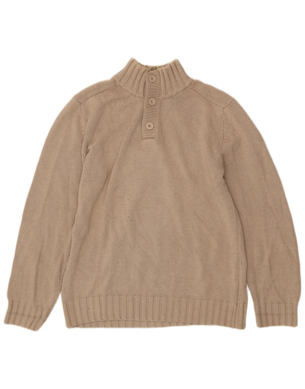 NORTH SAILS Herre Button Neck Jumper Sweater 2XL Beige Uld