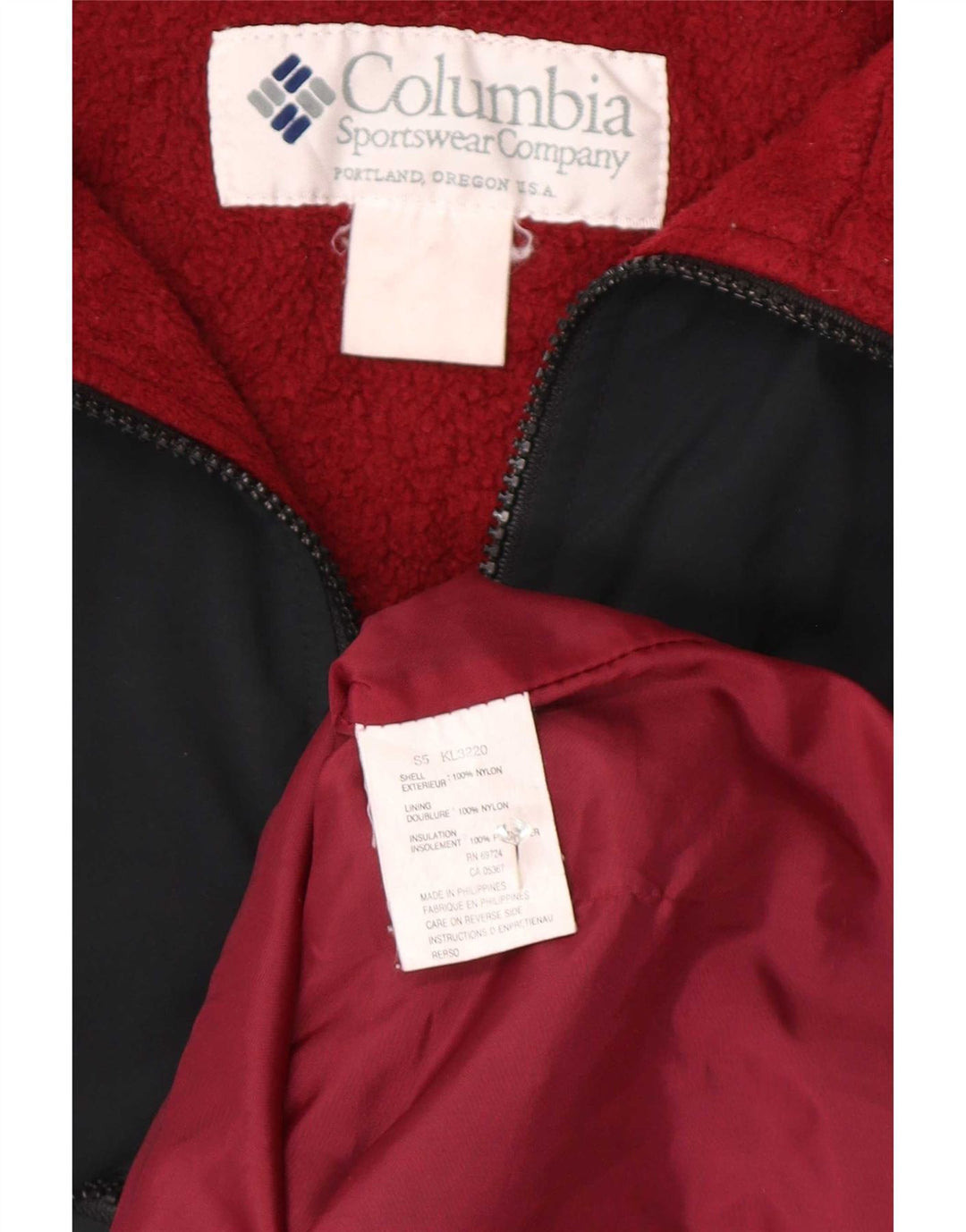 Columbia Herre Windbreaker Jacket UK 38 Medium Sort Nylon