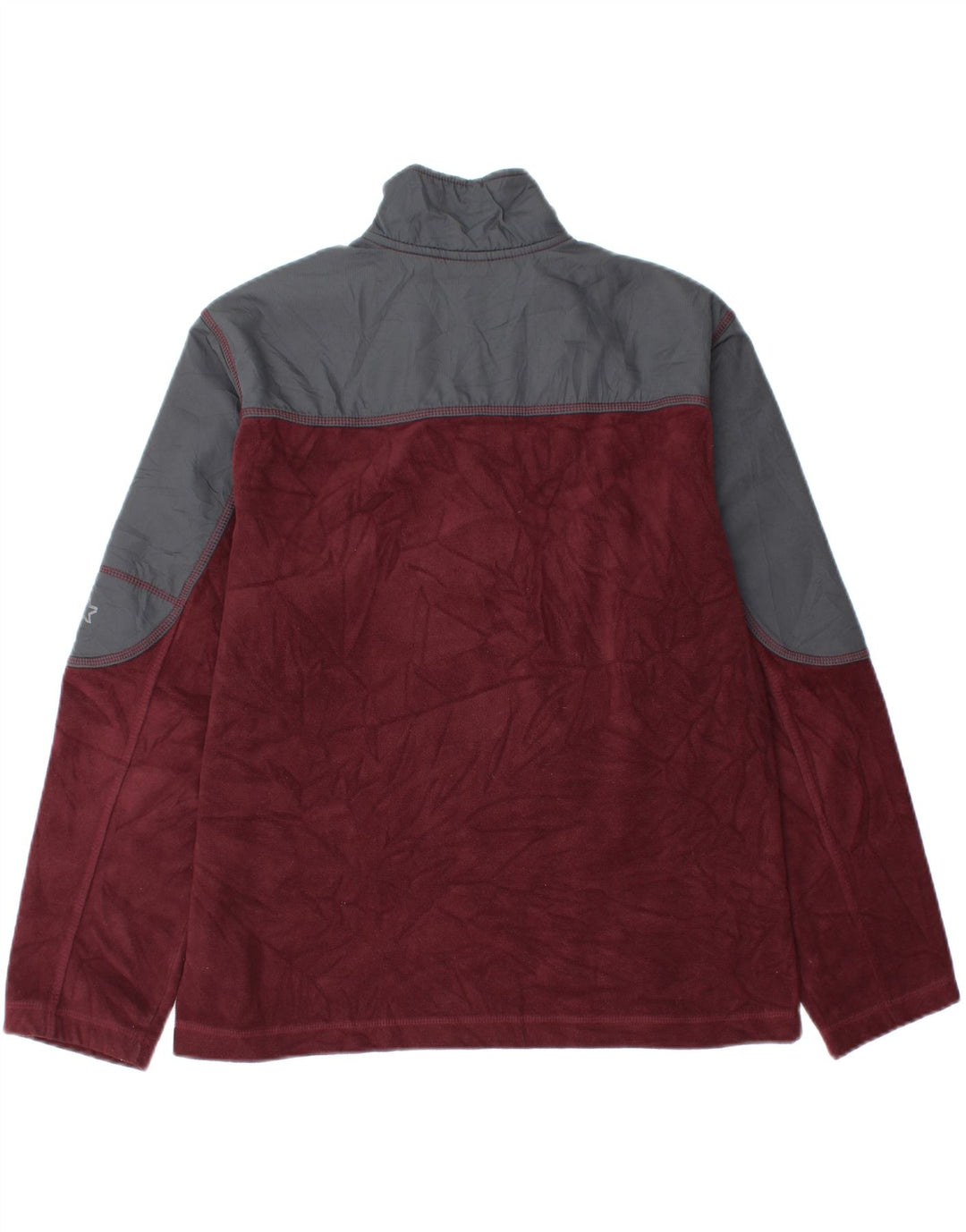 Starter Herre lynlås-hals Fleece Jumper UK 38/40 Medium Maroon Colourblock