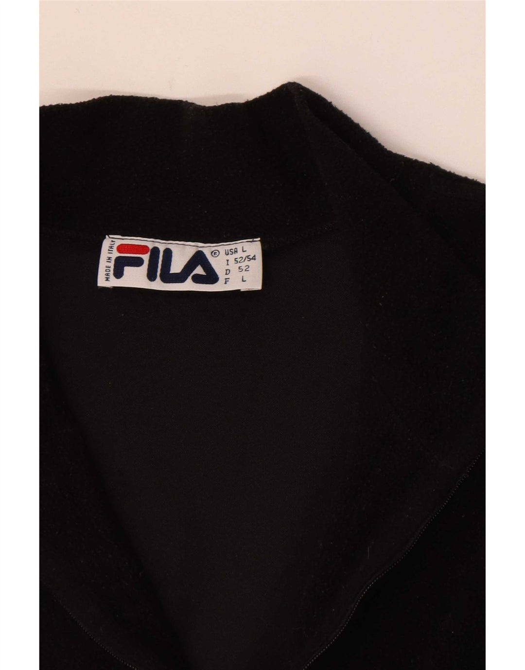 Fila Herre lynlås hals Fleece Jumper IT 52/54 Stor Sort