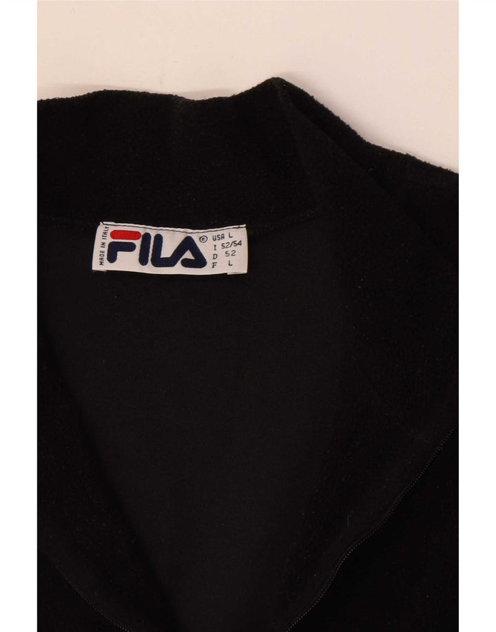 Fila Herre lynlås hals Fleece Jumper IT 52/54 Stor Sort