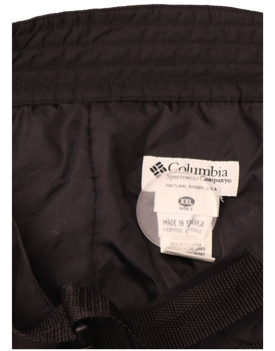 COLUMBIA Skibukser til mænd 2XL sort nylon
