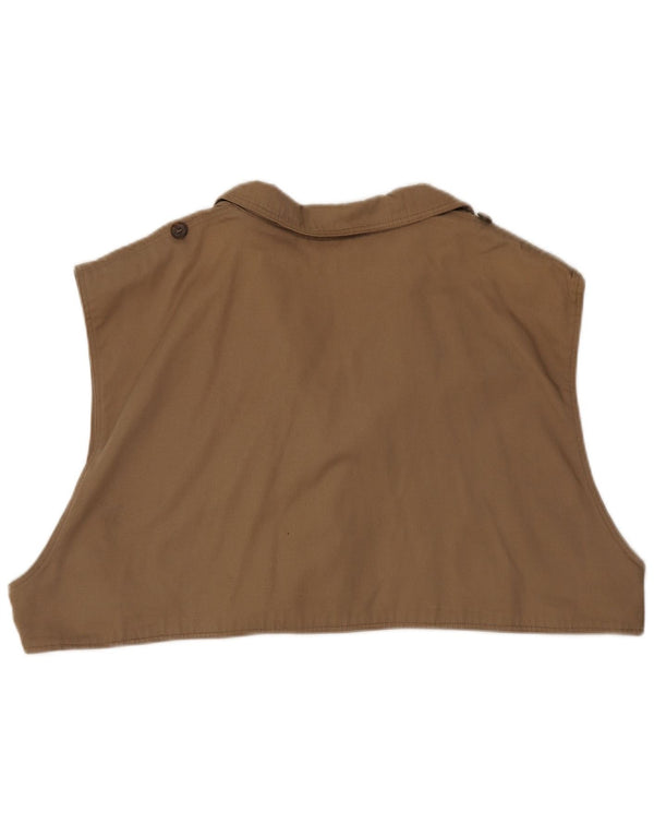 Vintage Dame Crop Liner vest UK 22 3XL Beige
