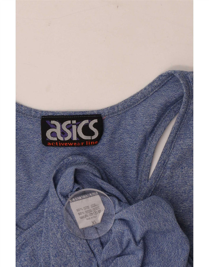 Asics Herre Grafisk Vest Top XL Blå Bomuld