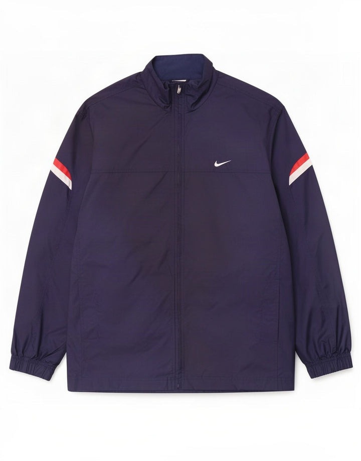 Nike Regnjakke til mænd UK 39/41 Medium Navyblå nylon