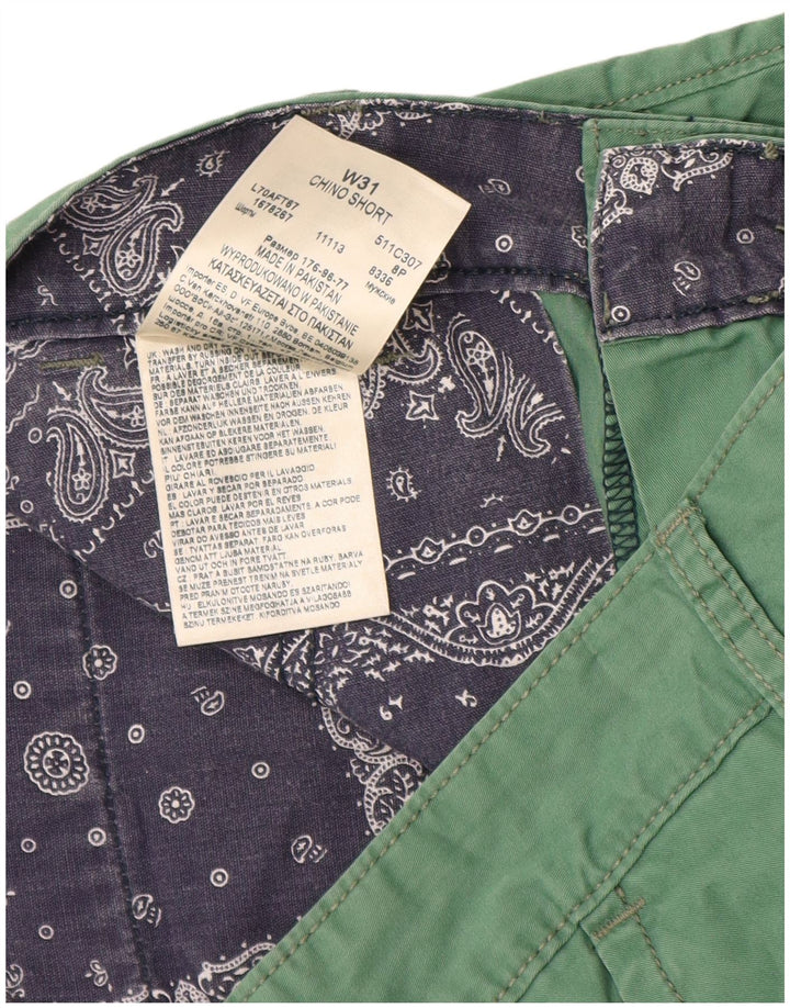 Lee Chino Shorts til mænd W31 mellemgrøn bomuld