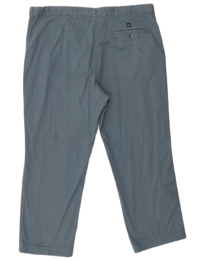 Marks & Spencer Herre Regular Fit Chinobukser W42 L29 Blå Bomuld