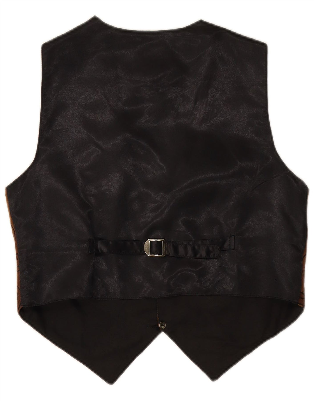 VINTAGE Herre ruskindsvest lille brunt Paisley læder