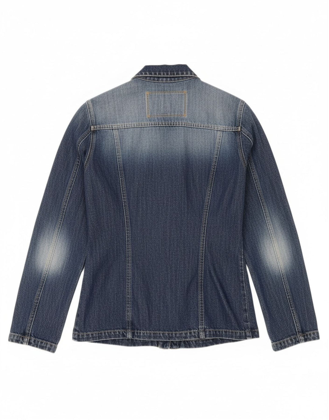 RIFLE Womens Heritage Denim Jacket UK 10 Small Blue Cotton