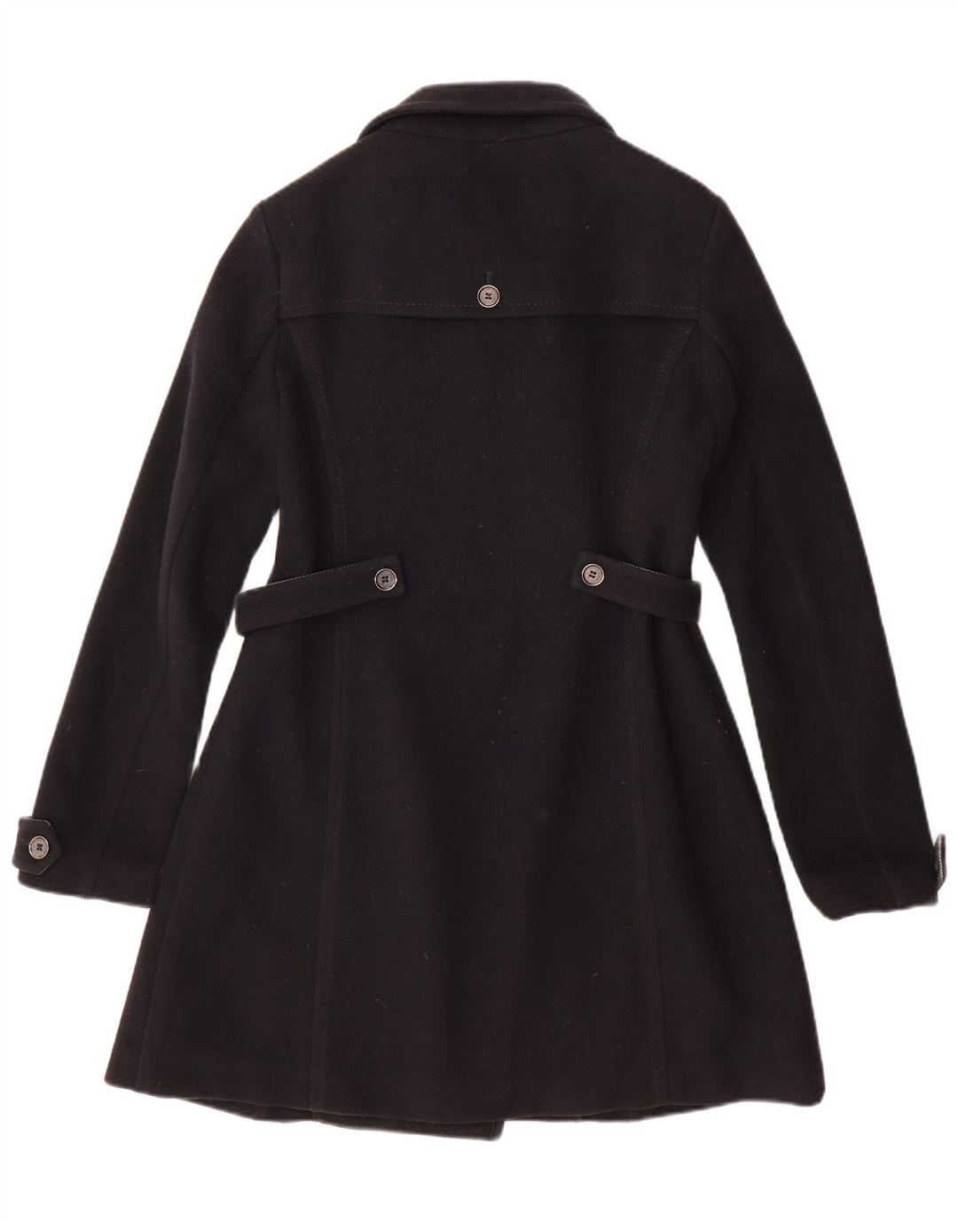 Murphy & Nye Dame Dobbeltradet Frakke IT 46 Large Navy Blue Wool