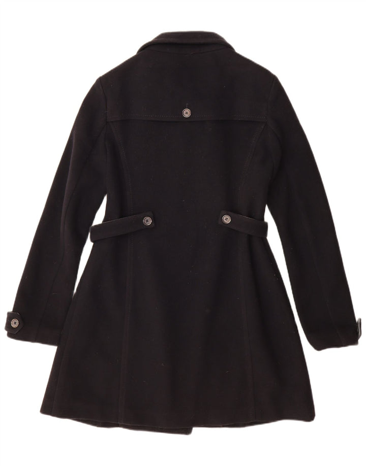Murphy & Nye Dame Dobbeltradet Frakke IT 46 Large Navy Blue Wool
