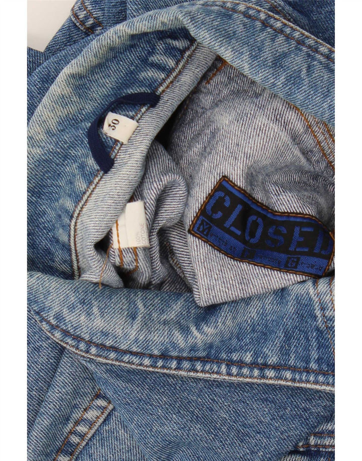 Lukket Denimjakke til mænd UK 38 Medium Blue Cotton