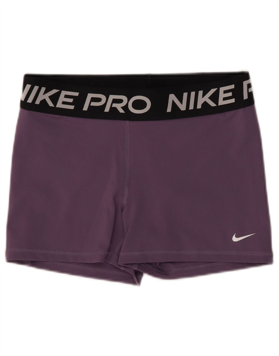 NIKE Dri Fit grafiske sportsshorts til kvinder UK 14 Stor lilla nylon