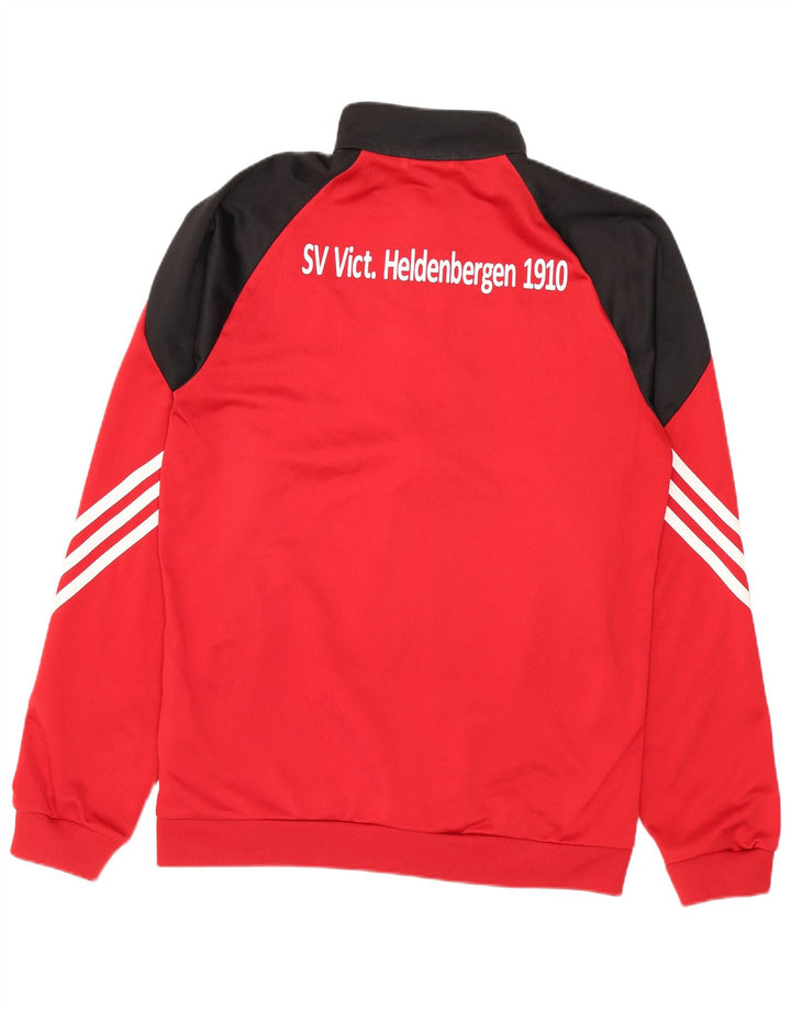 Adidas Herre grafisk træningsdragt Top jakke Lille rød Colourblock Polyester