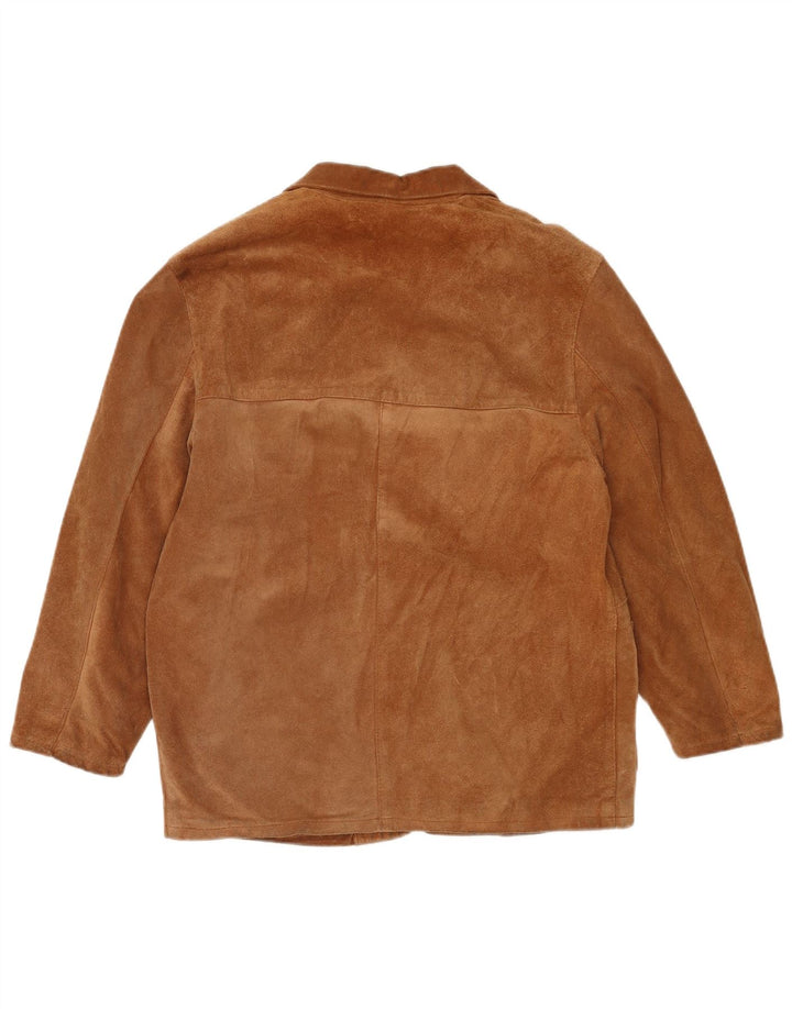 Vintage dame ruskindsjakke IT 44 medium brunt læder