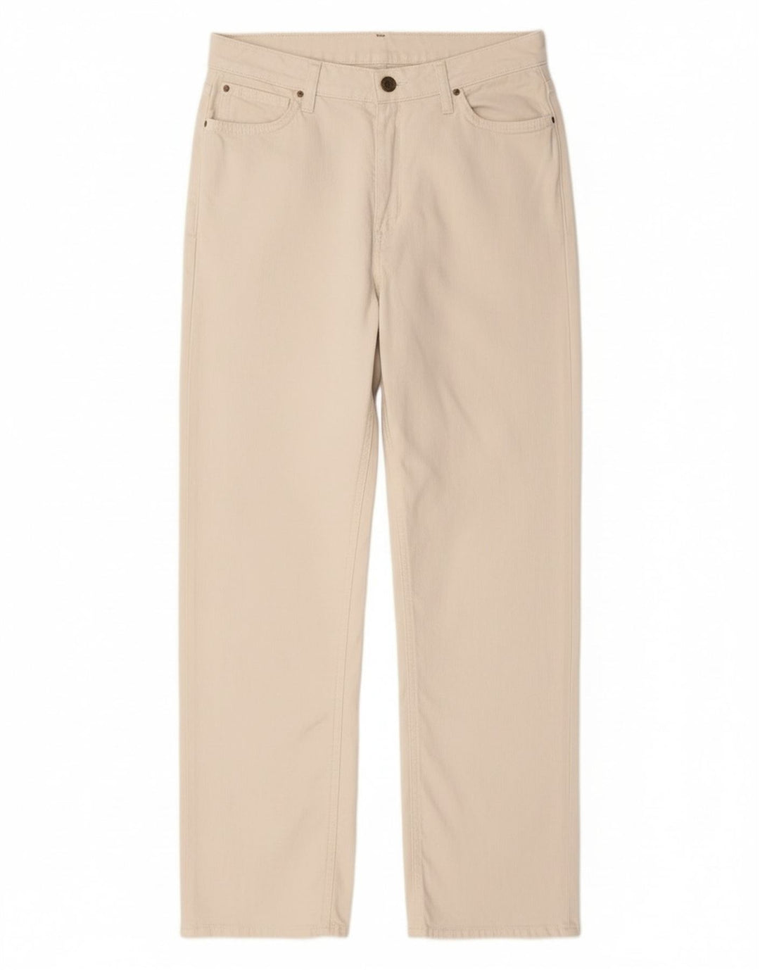 Lee Lige Jeans til kvinder W28 L28 Hvid Bomuld