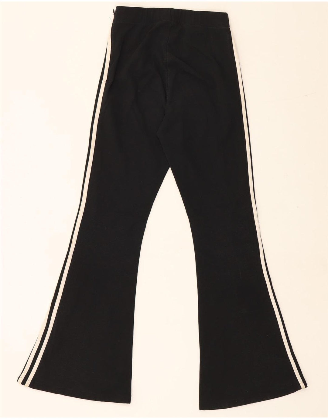 Adidas Dame Flare Træningsdragt Bukser UK 6 XS Sort Polyester
