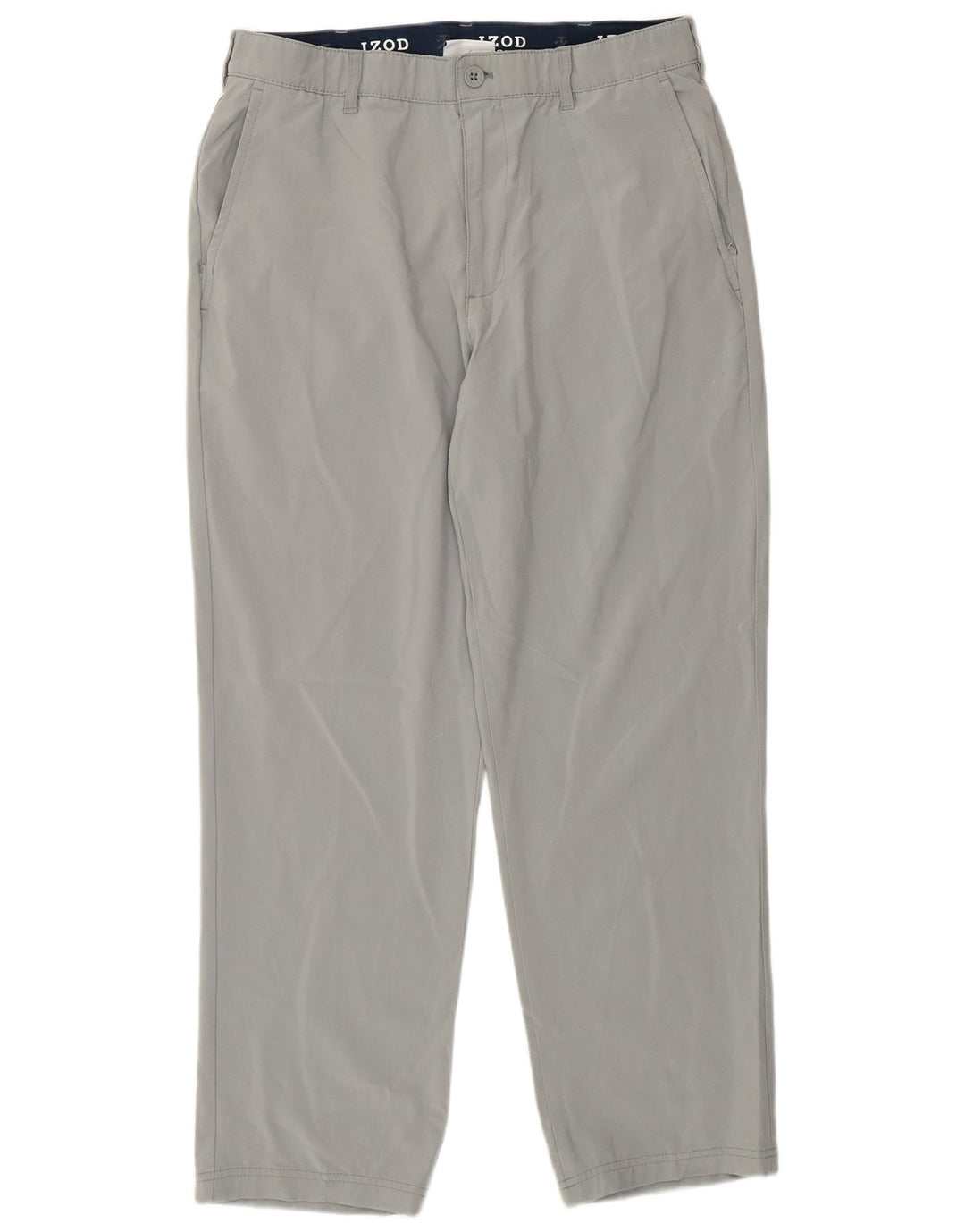 Izod Herre Chino Bukser W34 L30 Grå Polyester