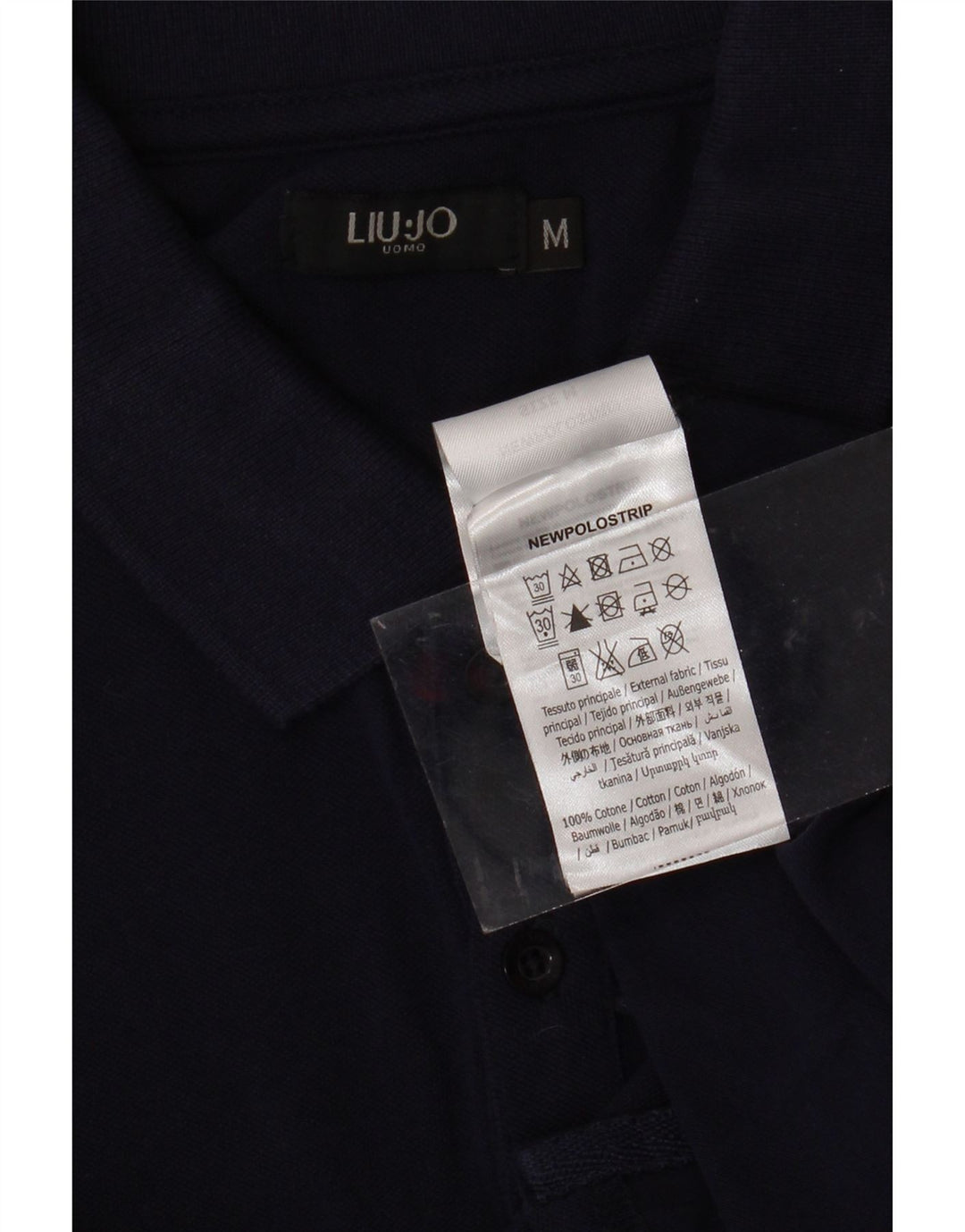LIU JO Poloshirt til mænd Medium marineblå bomuld